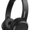 A462 Philips On Ear H4205BK/00 słuchawki z przyciskiem Bass Boost (Bluetooth, czas odtwarzania 29 godzin, funkcja szybkiego ładowania, izolacja hałasu, składana), kolor czarny matowy – model 2020/2021 Mat Czarny Bezprzewodowy 2020/2021