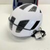 B276 ABUS Hyban 2.0 ACE kask miejski – wytrzymały kask rowerowy z wizjerem, światłem i twardą obudową ABS do codziennego użytku – dla kobiet i mężczyzn Biała (polar white) Medium