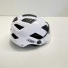 B276 ABUS Hyban 2.0 ACE kask miejski – wytrzymały kask rowerowy z wizjerem, światłem i twardą obudową ABS do codziennego użytku – dla kobiet i mężczyzn Biała (polar white) Medium