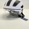 B276 ABUS Hyban 2.0 ACE kask miejski – wytrzymały kask rowerowy z wizjerem, światłem i twardą obudową ABS do codziennego użytku – dla kobiet i mężczyzn Biała (polar white) Medium