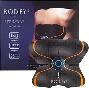 Bodify® EMS przyrząd treningowy do ukierunkowanej stymulacji mięśni brzucha, budowanie mięśni, trener brzucha, urządzenie do stymulacji mięśni brzucha, trener mięśni brzucha dla mężczyzn i kobiet, PATA81
