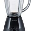 B318 Severin Blender Kielichowy, Czarny/Stalowy, 1,5 l