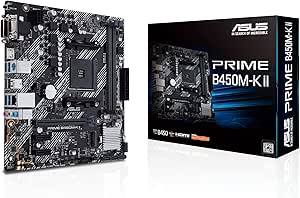 Asus Prime B450M-K Ii 90MB1600-M0EAY0 Płyta Główna, Czarny, microATX PATB 8