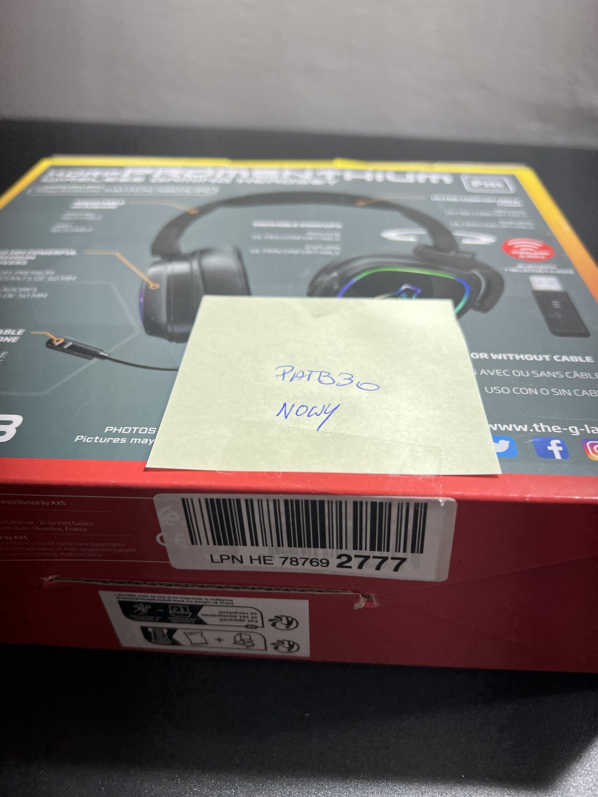 The G-LAB - Korp Promenthium - Bezprzewodowy zestaw słuchawkowy do gier do Ps4/Ps5/Pc - Bezprzewodowy zestaw słuchawkowy dla graczy o niskim opóźnieniu - Podświetlenie RGB - Wysokiej jakości dźwięk PATB 30 The G-LAB - Korp Promenthium - Bezprzewodowy zestaw słuchawkowy do gier do Ps4/Ps5/Pc - Bezprzewodowy zestaw słuchawkowy dla graczy o niskim opóźnieniu - Podświetlenie RGB - Wysokiej jakości dźwięk PATB 30