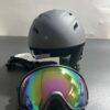 Kask narciarski Odoland Snow z goglami - wielokolorowy regulowany kask sportowy z okularami ochronnymi - snowboard, skuter śnieżny, wiatroszczelny, dla dorosłych i młodzieży, sprzęt narciarski dla mężczyzn i kobiet PATB 101