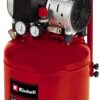 Einhell Sprężarka kompresor TE-AC 24 Silent (750 W, maks. 8 bar, zbiornik 24 l, moc ssania 135 l/min, prędkość obrotowa silnika 1450 minbezolejowy) - X265, MX12