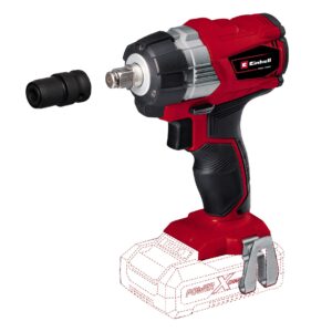 Einhell Klucz udarowy Wkrętarka udarowa akumulatorowa TP-CW 18 Li BL Solo Power X-Change (litowo-jonowa, 18 V, 215 Nm, oświetlenie LED - Y476, MY16